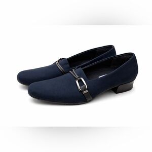 Munro American Black Loafers Size 8 Comfort Low Heel Classic Slip-On Shoes